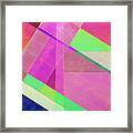 Plm Of Strips Of Cellophane #1 Framed Print