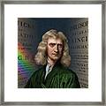 Portrait Of Isaac Newton #1 Framed Print