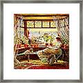 Reading By The Window #1 Framed Print