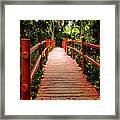 Red Bridge #2 Framed Print