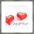 Red Heart Of Love #1 Framed Print