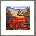 Red Poppies Framed Print