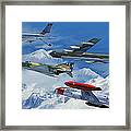 Refuel Over Alaska Framed Print