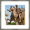 Rome, Italy. Statue Of Marcus Aurelius #1 Framed Print