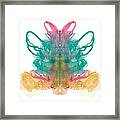 Rorschach Type Inkblot #1 Framed Print