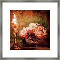 Roses By Candlelight Framed Print