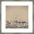 Sacre Coeur Basilica Of Montmartre In Paris #1 Framed Print