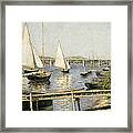 Sailing Boats At Argenteuil #5 Framed Print