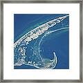Satellite View Of Cape Cod National #1 Framed Print