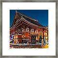 Senso-ji Temple In Asakusa - Tokyo - Japan #1 Framed Print
