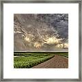 Storm Clouds Prairie Sky Saskatchewan #1 Framed Print