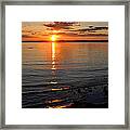 Sunrise On Grand Traverse Bay #1 Framed Print