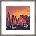 Sunrise Torres Del Paine Np Chile Framed Print