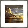 Sunset At Sea Framed Print