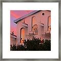 Sunset On Houses #2 Framed Print