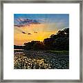 Sunset On Lake Masterman Framed Print