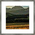 Sunset On San Juan Mountains, Colorado #1 Framed Print