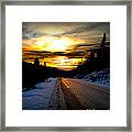 Sunset Road #1 Framed Print