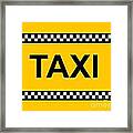 Taxi Sign #1 Framed Print