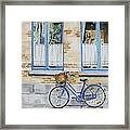 The Blue Bicycle #1 Framed Print