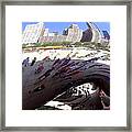 Cloud Gate Aka The Chicago Bean Framed Print