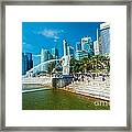 The Merlion  Fountain - Singapore #1 Framed Print