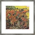 The Red Vineyard At Arles #2 Framed Print