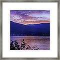 Twilight On Lake George Framed Print