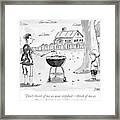 Don't Think Of Me As Your Stepdad - Think Framed Print