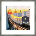 Coney Island Express Framed Print