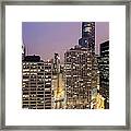 Usa, Illinois, Chicago, Cityscape #1 Framed Print