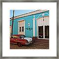 Vintage American Car In Cuba #1 Framed Print