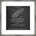 Vintage Surfboard  Patent From 1958 #2 Framed Print