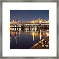 Winona Bridge At Sunset #1 Framed Print