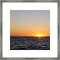 Winter Sunrise Over The Ocean Framed Print