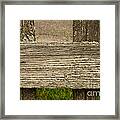 Wooden Fence Fragment #1 Framed Print