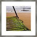 Wooden Slipway Rhos On Sea #1 Framed Print