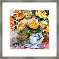 Yellow Roses Still Life #1 Framed Print