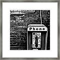 10 Cent Phone Call Framed Print