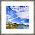 Fall Forest And Lake 5 Framed Print