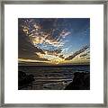 San Simeon Sunset #11 Framed Print