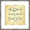 Vintage Fishing Lure Patent Drawing From 1964 #6 Framed Print