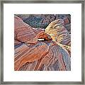 Fire Wave In Valley Of Fire #17 Framed Print