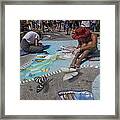 Lake Worth Street Painting Festival #14 Framed Print