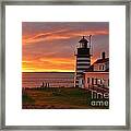 West Quoddy Head Lighthouse 3745 Framed Print