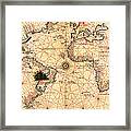 1544 World Map Framed Print
