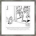 Mommy And Daddy And Their Friends Are Pretending Framed Print