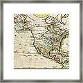 1789 Map Of North America Framed Print