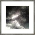 #storm #cloud #rain #thunder #sky #18 Framed Print