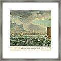 1825 Wall And Hill View Of New York City From The Hudson River Port Folio Framed Print